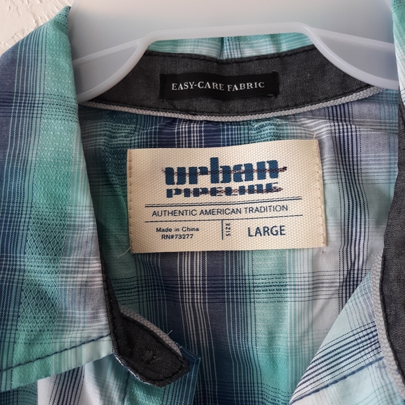 NWT Urban Pipeline Men's Plaid Shirt - Picture 4 of 5